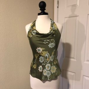 Ann Taylor silk paisley halter
